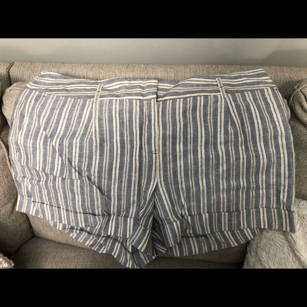 Striped Loft shorts size 18